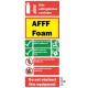 Foam Fire Extinguisher Sign
